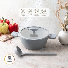 Emsan Swiss Cyrstal Rs Derin Tencere Gri 20 cm