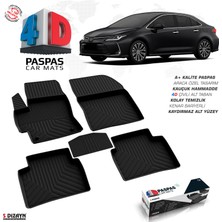 Modifiyecim  Toyota Corolla 4d Havuzlu Paspas 2019 Üzeri A+Kalite 4DS-85851