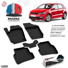 Modifiyecim  Vw Polo 6r 4d Havuzlu Paspas 2009-2017 A+Kalite 4DS-82372