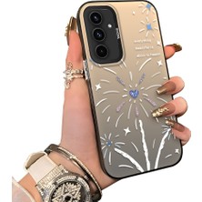 Ucuc Samsung Galaxy A54 Uyumlu Sert Akrilik Arka Silikon Kenar Lens Koruma Kılıf Zaferi Kutlama Temalı
