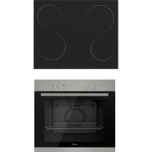 Ferre Xe Serisi 2'li Siyah Ankastre Set (XE61MDV-MS261 Elektirikli Ocak )