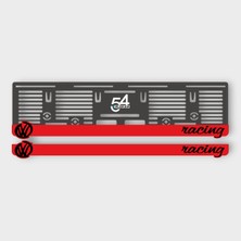 Pi Dekorasyon Volkswagen Uyumlu Racing Kabartmalı Pleksi Araba Plakalığı - 2