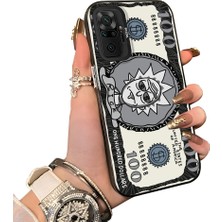 Ucuc Redmi Note 10 Pro Uyumlu Sert Akrilik Arka Silikon Kenar Lens Koruma Kılıf Komik Deseni