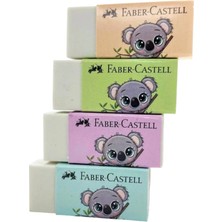 Faber-Castell Koala Beyaz Silgi 4lü Set Renkli Tasarımlarla Eğlenceli Kullanım