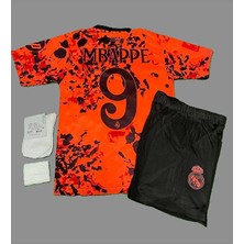 M,b,a,p,p,e, Özel Desenli Tasarımlı R,e,a,l, M,a,d,r,i,d, Çocuk Forması 4'lü Set