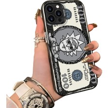 Ucuc iPhone 16 Pro Uyumlu Sert Akrilik Arka Silikon Kenar Lens Koruma Kılıf Komik Deseni