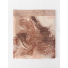 Jimmy Key Kahverengi Dalga Desenli Şal