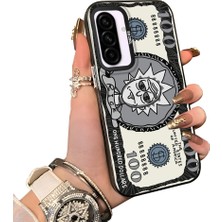 Ucuc Samsung Galaxy A36 Uyumlu Sert Akrilik Arka Silikon Kenar Lens Koruma Kılıf Komik Deseni