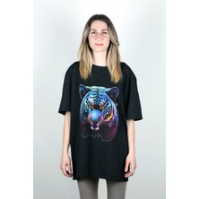 UFK Unisex Baskılı Büyük Beden T-Shirt