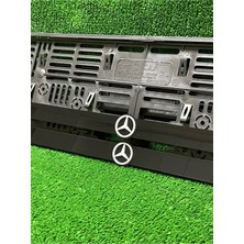 Pi Dekorasyon Kabartma Mercedes Beyaz Logolu Araba Plakalık