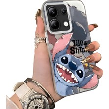 Ucuc Redmi Note 13 4g Uyumlu Sert Akrilik Arka Silikon Kenar Lens Koruma Kılıf Sevimli Stitch