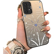 Ucuc Samsung Galaxy A13 Uyumlu Sert Akrilik Arka Silikon Kenar Lens Koruma Kılıf Zaferi Kutlama Temalı