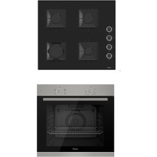 Ferre Xe Serisi 2'li Siyah Ankastre Set (XE61MDV-SS205 )