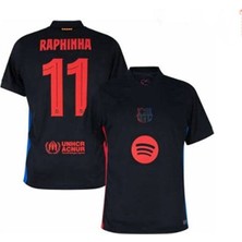 B.a.r.c.e.l.o.n.a 2024/25 Yeni Sezon Raphinha Deplasman Forması (Black)