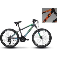 Carraro Force 400 Erkek Dağ Bisikleti 325H V 24 Jant 21 Vites Antrasit Turuncu Beyaz