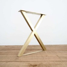 Star Krom Pirinç Görünümlü Titanyum x Model Masa Ayağı Seti