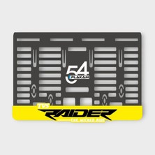 Pi Dekorasyon Tvs Raider 3D Kabartmalı Pleksi Motor Plakalığı