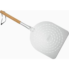 Ziipa Eva Delikli Alüminyum Pizza Küreği Kayın Saplı