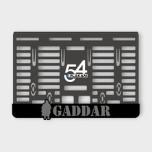 Pi Dekorasyon Gym Kadın 3D Kabartmalı Pleksi Motor Plakalığı