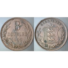 Banknoting Guernsey 8 Doubles 1902.
