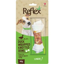 Feyza Design Reflex Ördek Etli Düğümlü Kemik 40 Gr, Sağlıklı ve Lezzetli Köpek Ödülü