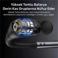 Hediye Bahçesi 4 Başlıklı Uzun Saplı Ergonomik Profesyonel Sporcu Masaj Tabancası