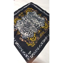 Bilmar Ipek Vual Desenli Fular Bandana Estascarf 50 x 50 cm
