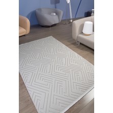 Santiva Home Krem Sisal Bukle Dokuma Hasır Makine Halısı Saçaklı Salon Oturma Çocuk Odası Yolluk