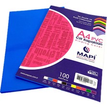 Mapi A4 Pvc Opak Cilt Kapak Lacivert 100 Lü