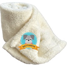 Feyza Design Yumuşak Peluş Evcil Hayvan Battaniyesi, Rahat ve Yıkanabilir, Krem Renk