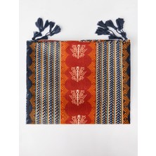 Jimmy Key Karışık Etnik Desenli Püsküllü Şal