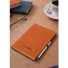Papira Notebook Termo Deri Kapaklı 80 gr Ivory 96 Yaprak Çizgili A5 Defter