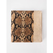 Jimmy Key Kahverengi Leopar Desenli Işıltılı Şal