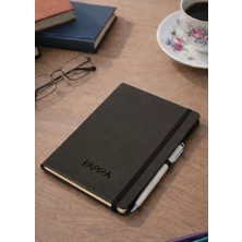 Papira Notebook Termo Deri Kapaklı 80 gr Ivory 96 Yaprak Çizgili A5 Defter