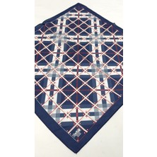 Bilmar Ipek Vual Desenli Fular Bandana Estascarf 50 x 50 cm