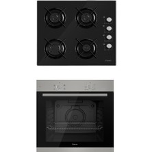 Ferre Xe Serisi 2'li Siyah Ankastre Set (XE61MDV-2140)
