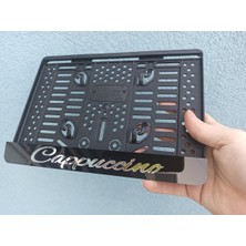 Pi Dekorasyon Cappuccino 3D Kabrtmalı Pleksi Motor Plakalığı