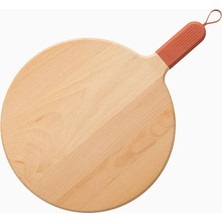 Ziipa Sora Terracotta Kayın Ağacı Pizza Servis Tahtası 31 cm