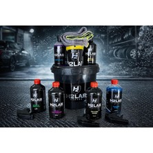 H2LAB 12 Parça Oto Yıkama & Bakım Seti | Köpüklü Şampuan, Sünger, Kurulama Bezi