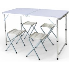 Madfox Nomad Duo Tabureli Katlanır Kamp Masası seti