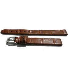 Fado&her Saate Uyumlu Hakiki  Bayan  Deri Saat  Kordonu   Kahverengi     8 mm  (  426 )