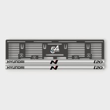 Pi Dekorasyon Hyundaı I20 Uyumlu Gümüş Pleksi Araba Plakalığı