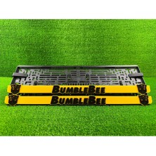 Pi Dekorasyon Transformers Bumblebee Sarı 3D Kabrtmalı Pleksi Araba Plakalığı 1 Takım