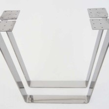 Star Krom Trapezoid Paslanmaz Çelik Masa Ayak Seti