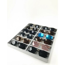 PremiumPort Yerli Üretim Havana Süet Gözlük Standı, Gri, 36-38 cm