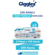 Giggles Xxl Iz Bırakmayan Yüzey Temizlik Havlusu - (Okyanus Esintisi) 300 Yaprak