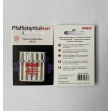 Pfaff Nakış Iğnesi 12 No. (1 Paket=5 Adet)  Titanyum (821198096)