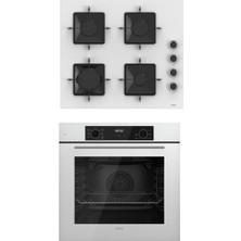 Ferre Flowart Serisi 2'li (QBL63CB SS206 ) Ankastre Set