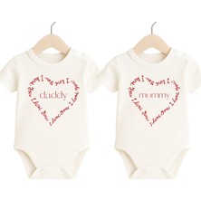 Babytex %100 Pamuk Bebek Body&zıbın 2li Set Bebek Body Zıbın - Anne Baba