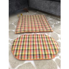 Feyza Design 2'li Kedi Altlığı ve Yatak Seti, Ekose Pet Konfor Paketi